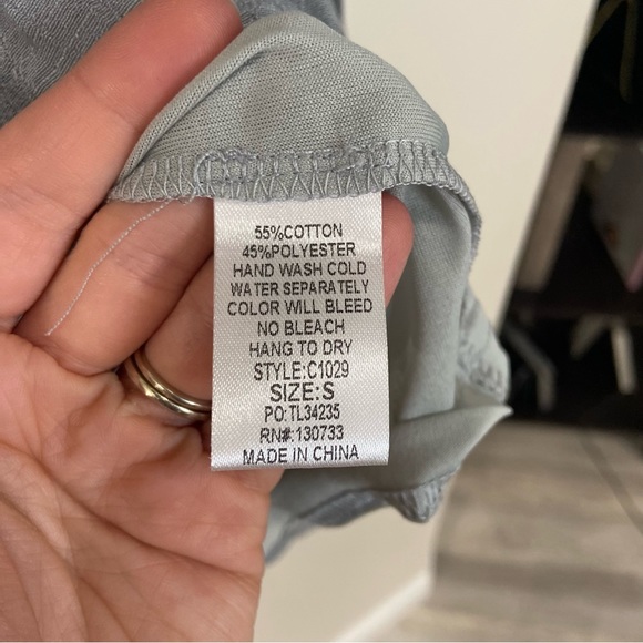 NWT Umgee Embroidered Dress in Cool Grey - Picture 12 of 16